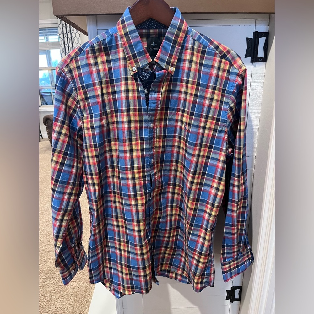 Tailorbyrd long sleeve button up shirt Size Large
